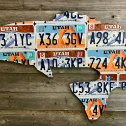 Gifts Cody Richardson Art - Utah Largemouth Bass License Plate Art