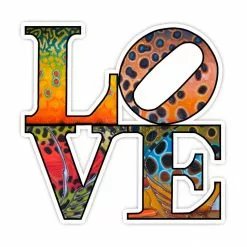 TCO Fly Shop Fly Fishing Stickers TCO Sticker - LOVE Trout