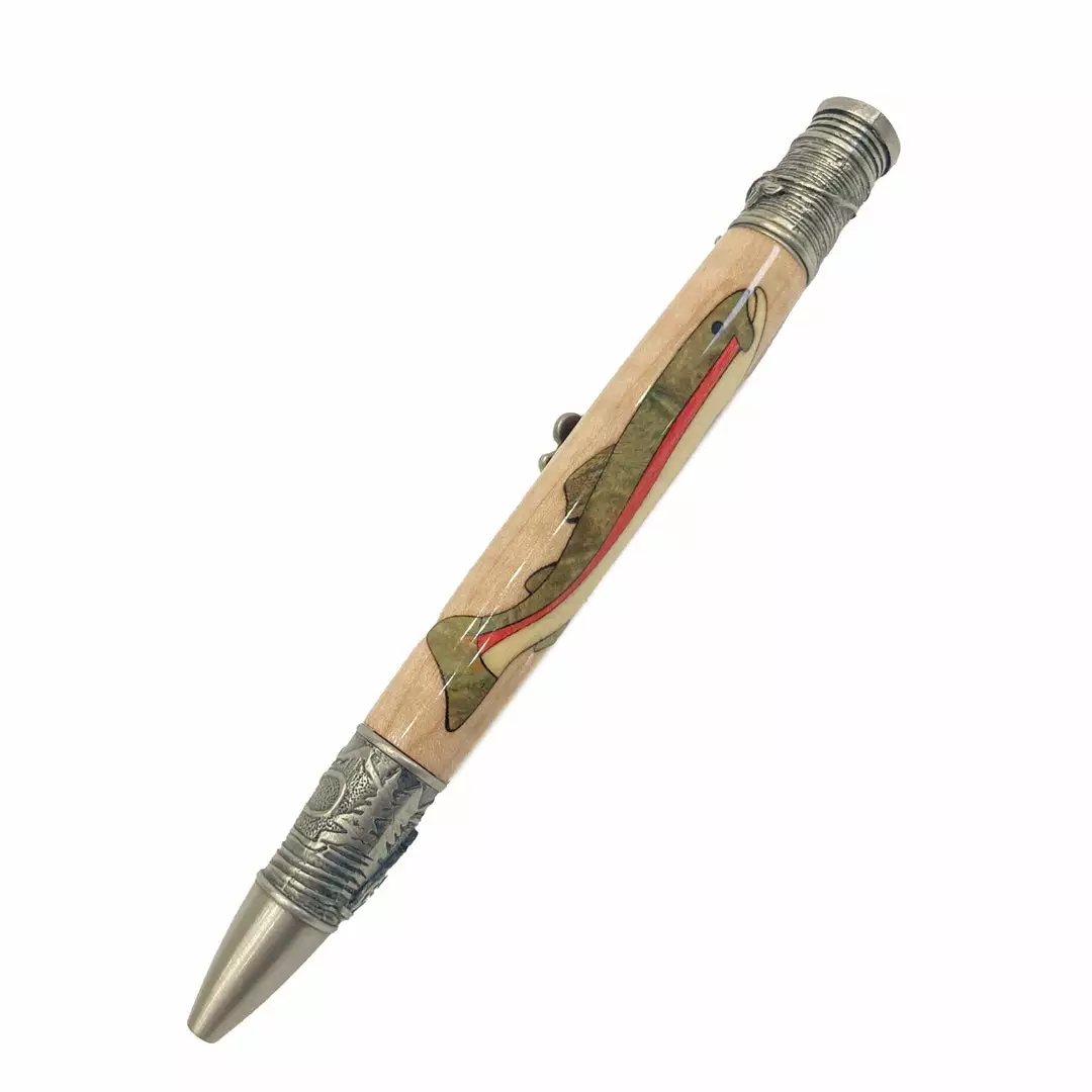 TCO Fly Shop Gifts Custom Etched Wooden Pen