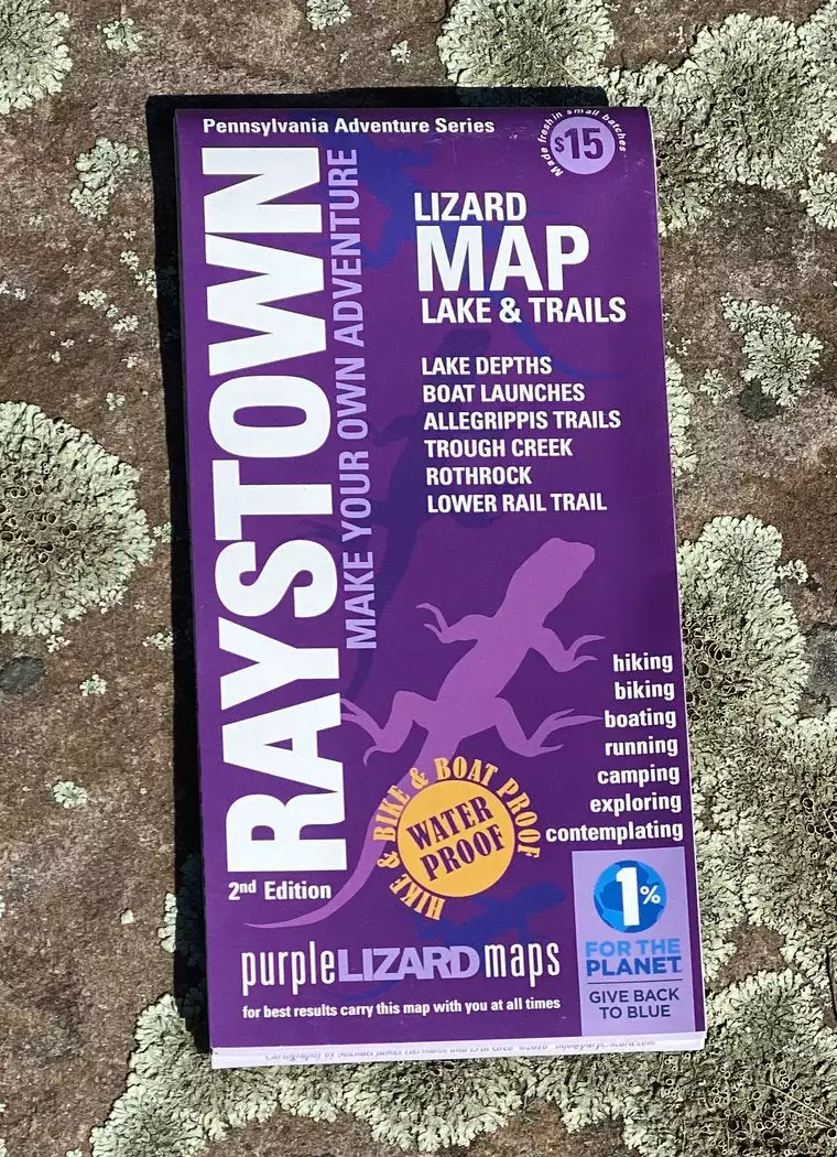 Purple Lizard Map - Raystown