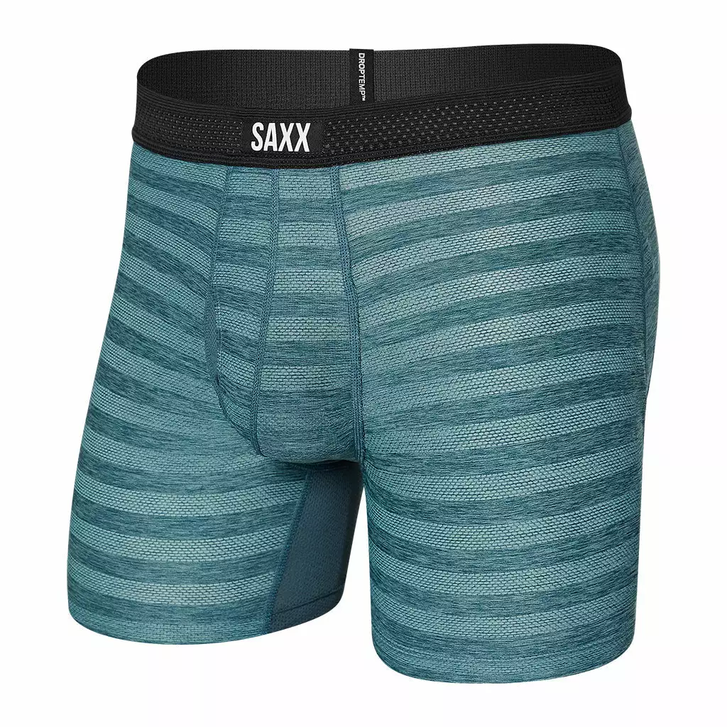 SAXX HOT SHOT BOXER BRIEF FLY - WASHED TEAL HEATHER Layering & Underwear