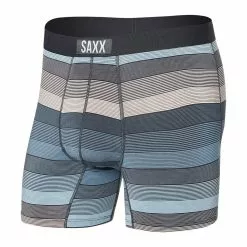 SAXX VIBE BOXER BRIEF - HAZY STRIPE- WASHED BLUE Layering & Underwear