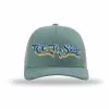 TCO Fly Shop Hat Low Pro Trucker - Retro Logo Light Teal / Lt. Gray Socks Hats Gloves