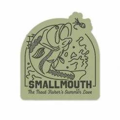 TCO Fly Shop Smallmouth: The Trout Fisher's Summer Love Sticker Fly Fishing Stickers