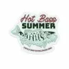 TCO Fly Shop Hot Bass Summer Sticker Fly Fishing Stickers