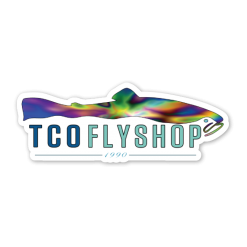 TCO Fly Shop Fly Fishing Stickers TCO Sticker - Trippy Logo