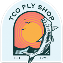 TCO Fly Shop TCO's Jumping Tarpon Sticker