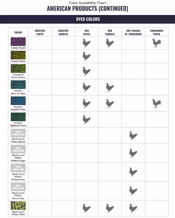 Materials Whiting American Hen Cape