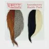 Materials Whiting Introductory Hackle Pack - Four 1/2 Capes