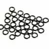Wapsi Accessories ANGLERS IMAGE TIPPET RINGS MEDIUM BLACK NICKEL - 10 PACK