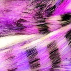 Hareline Black Barred Groovy Bunny Strips Materials