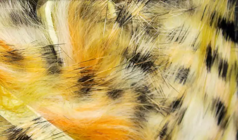 Hareline Micro Black Barred Groovy Bunny Strips