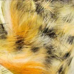 Hareline Black Barred Groovy Bunny Strips Materials