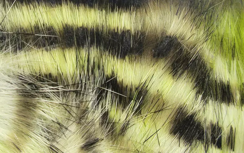 Hareline Micro Black Barred Groovy Bunny Strips