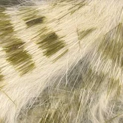 Hareline Olive Barred Magnum Rabbit Strips Materials