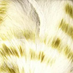 Hareline Olive Barred Magnum Rabbit Strips Materials