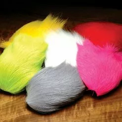 Hareline Deer Belly Hair Dyed From White Materials