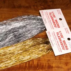 Hareline Materials Micro Silver Flashabou 1/100 #10001