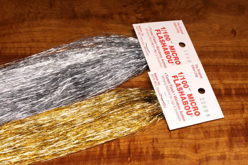 Hareline Materials Micro Silver Flashabou 1/100 #10001