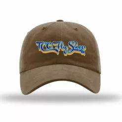 Socks Hats Gloves TCO Fly Shop Logo Hat - Retro Logo - Garment Washed Twill Driftwood