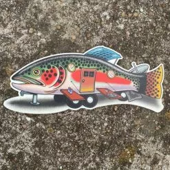 DrewLR Sticker - Home Is Where The Heart Is Fly Fishing Stickers