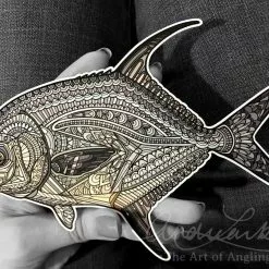 Fly Fishing Stickers Andrea Larko Permit Sticker