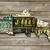 Cody Richardson Art - Washington State Antique Steelhead License Plate Art Gifts