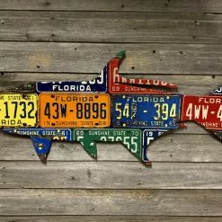 Gifts Cody Richardson Art - Florida Tarpon Antique License Plate Art