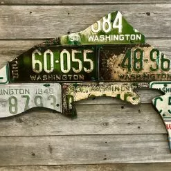 Cody Richardson Art - Washington Antique Trout License Plate Art Gifts