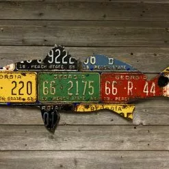 Cody Richardson Art - Georgia Vintage Redfish License Plate Art