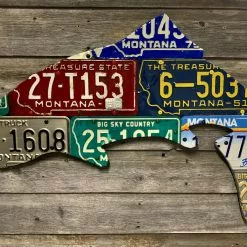 Cody Richardson Art - Montana Vintage Trout License Plate Art