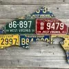 Cody Richardson Art - West Virginia Vintage Trout License Plate Art