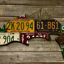 Cody Richardson Art - Idaho Antique Trout License Plate Art