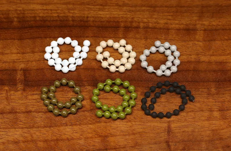 Hareline Medium 1/8 Inch 3.2mm Chicone's Stealth Chain Materials