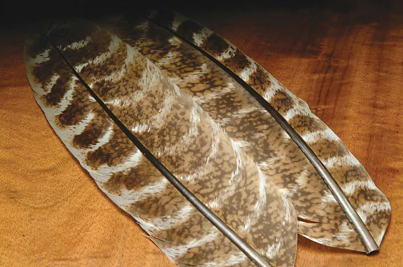 Hareline Ozark Oak Mottled Turkey Quills Materials