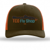 TCO Fly Shop Hat Low Pro Trucker - Mushroom/Burnt Orange