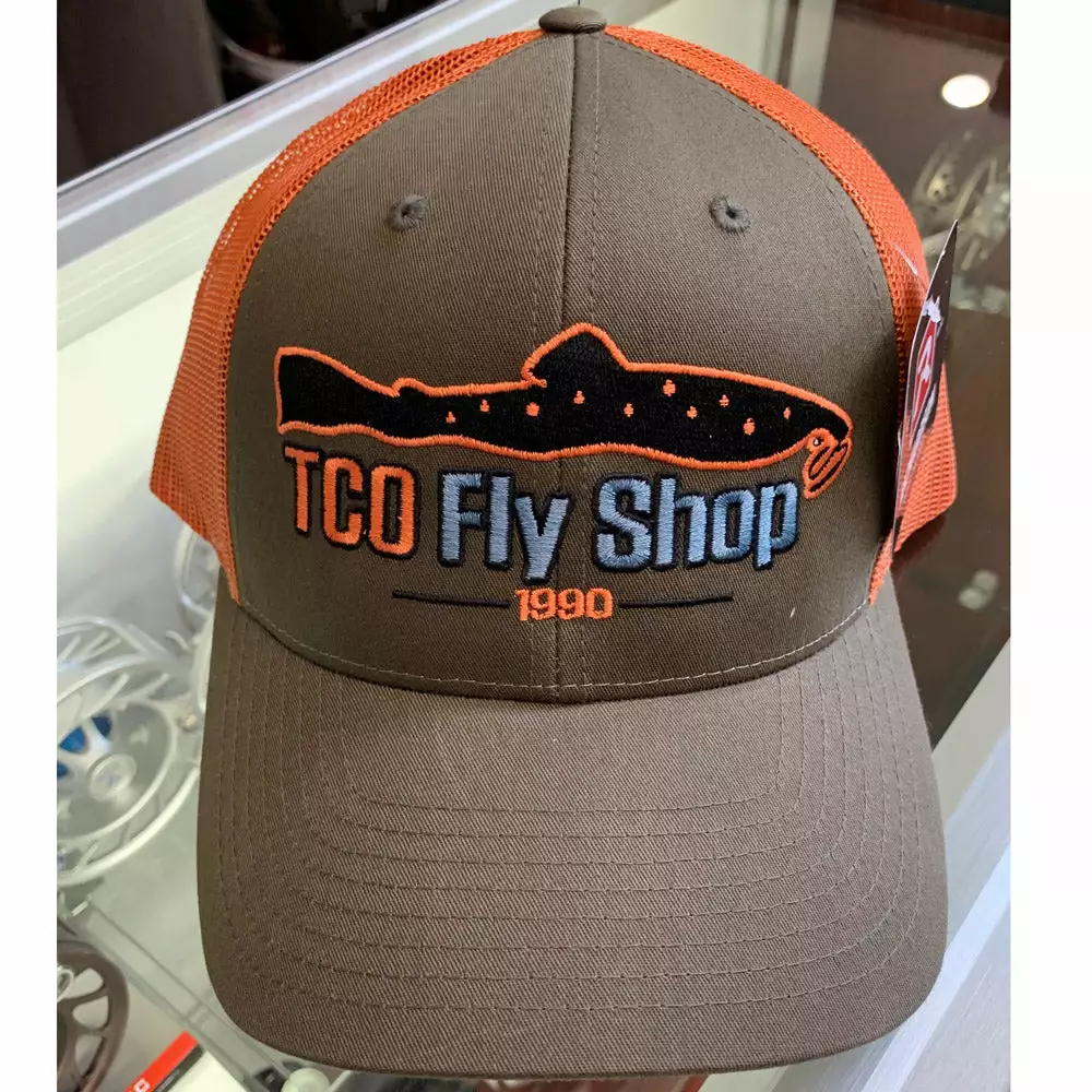 TCO Fly Shop Hat Low Pro Trucker - Mushroom/Burnt Orange