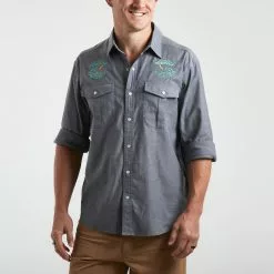 Shirts Howler Brothers Gaucho Snapshirt - Turbulent Waters