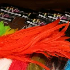 Hareline UV2 Rooster Cock Tails 8-10 Inch