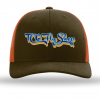 Socks Hats Gloves TCO Fly Shop Hat Low Pro Trucker - Retro Logo Mushroom/Burnt Orange