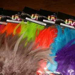 Hareline UV2 Strung Saddle Materials