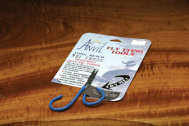 Hareline Tools Anvil's Offset Straight Fine Point Scissors 40A