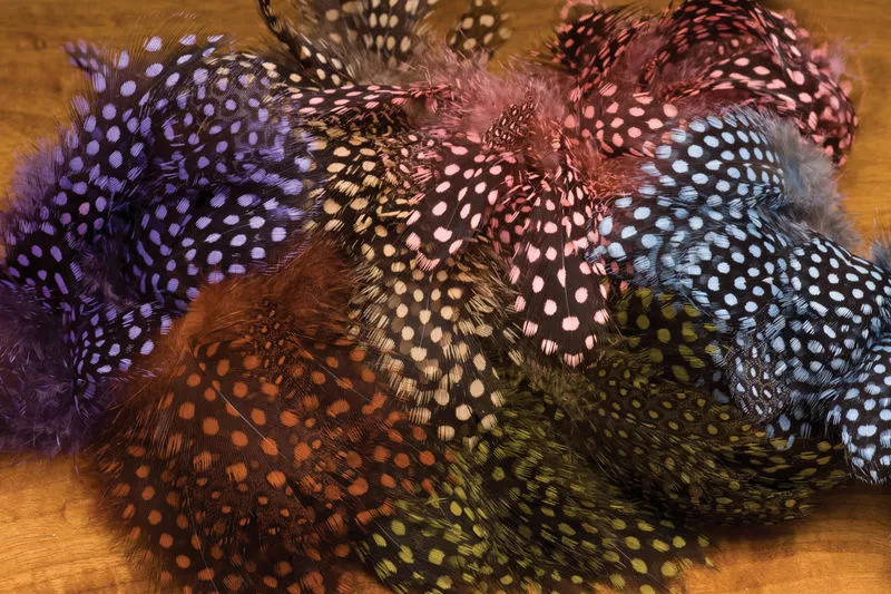 Hareline Strung Guinea Feathers Materials