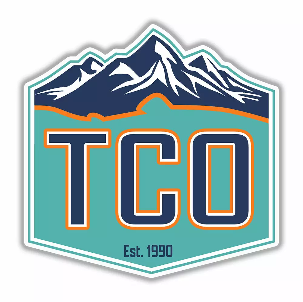 TCO Fly Shop Fly Fishing Stickers TCO Sticker - Crest Logo