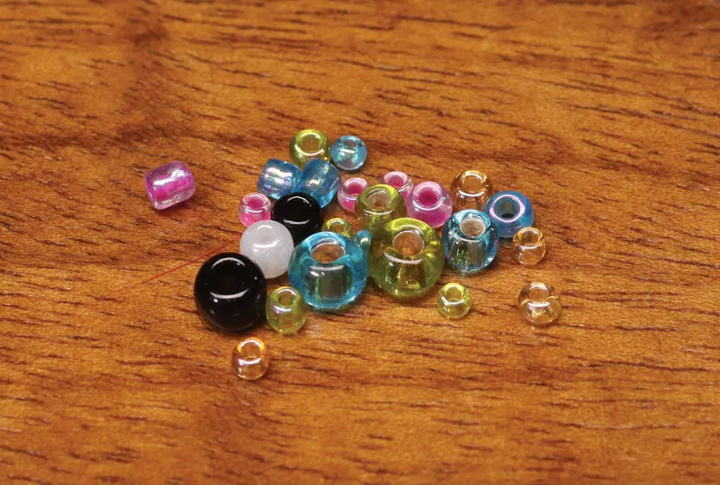 Hareline Tyers Glass Beads Midge Materials
