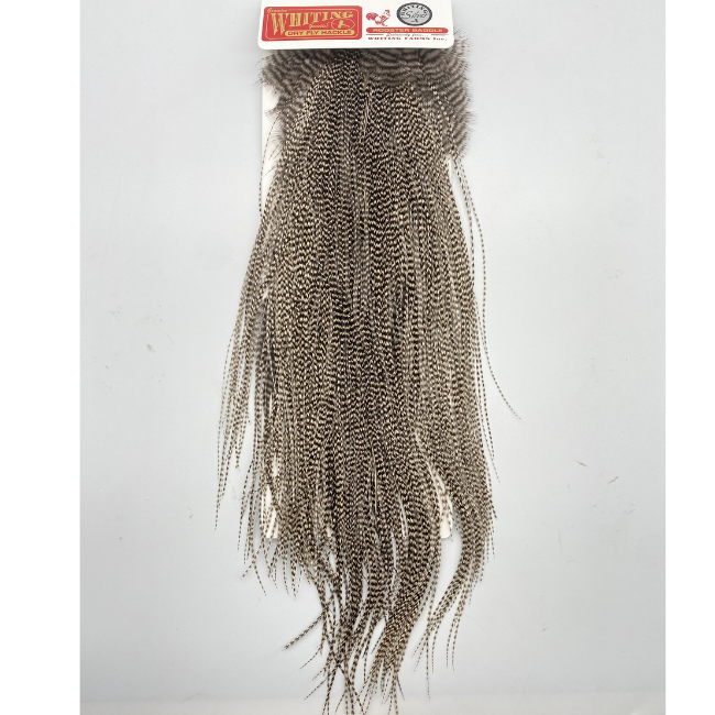 Materials Whiting Silver Midge Saddle